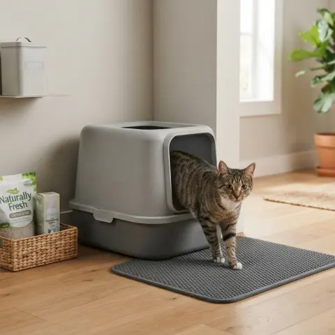 Cat Litter Box Setup