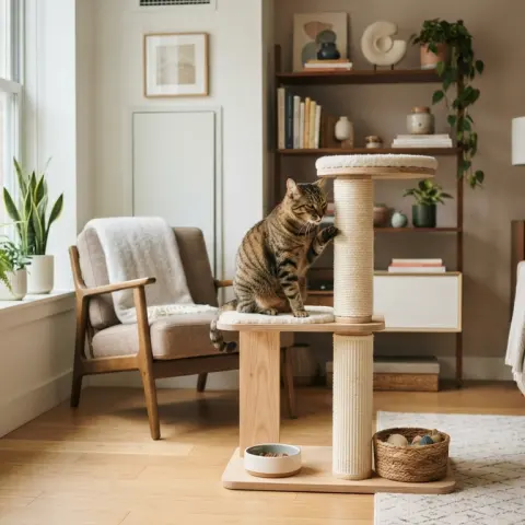 Indoor Cat Home Setup